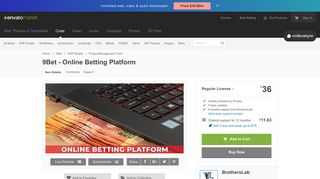 9Bet - Online Betting Platform by BrothersLab | CodeCanyon