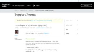 I can't log on in my account (9gag.com) | Firefox Support Forum ...