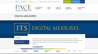 Digital Measures | PACE UNIVERSITY
