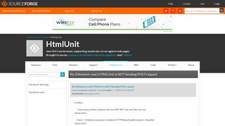 HtmlUnit / Re: [Htmlunit-user] HTMLUnit is NOT Sending POST request