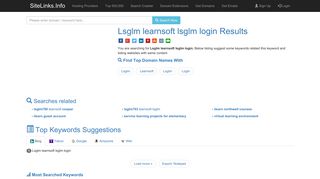 Lsglm learnsoft lsglm login Results For Websites Listing - SiteLinks.Info