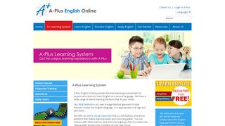 A-Plus English Online - A+ Learning System