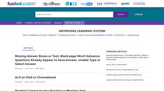 Anywhere Learning System - Login