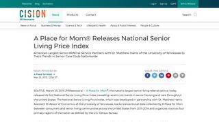 A Place for Mom® Releases National Senior Living Price Index