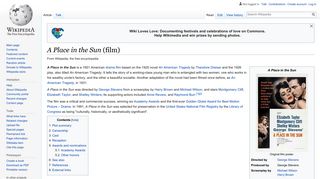 A Place in the Sun (film) - Wikipedia