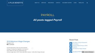 Payroll Archives - A Plus Benefits