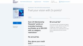 American Express Blue Business Plus Credit Card from Amex OPEN