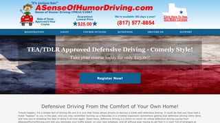 A Sense Of Humor Driving: Online Defensive Driving - Comedy Style