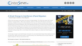 A Small Orange to InterServer cPanel Migration - Interserver Tips
