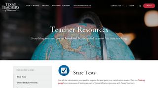 Resources for your alternative teacher certification - Texas Teachers