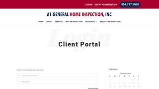 Login - A1 General Home Inspections