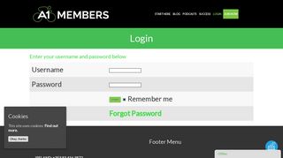 Login – A1 Members