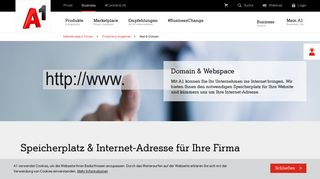 Domain & Webspace | A1.net