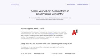 How to access your A1.net email account using IMAP - Mailspring