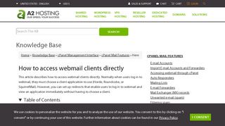How to access webmail clients directly - A2 Hosting
