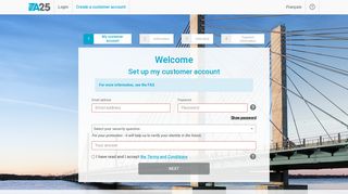 Create a customer account - The Smart Link | The A25 Bridge