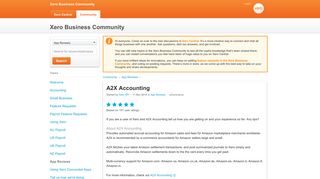 Xero Community - A2X Accounting