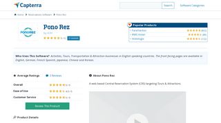 Pono Rez Reviews and Pricing - 2019 - Capterra
