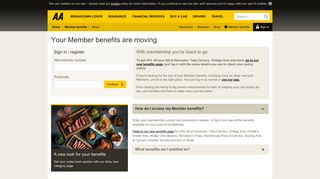 My member benefits | AA