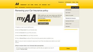 Renew Your Car Insurance | theAA.ie - AA Ireland