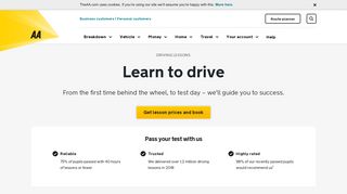 Driving lessons | AA