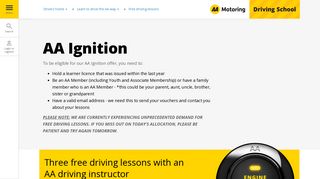 Free driving lessons for learner drivers: AA Ignition | AA New Zealand