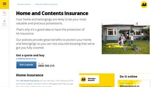 AA Insurance – NZ Home and Contents Insurance Online Quotes ...