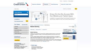 American Airlines Credit UnionMobile Banking - AA Credit Union