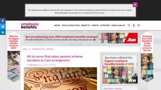 AA to move defined benefit pension scheme members from final salary ...