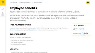 Employee benefits | AA New Zealand
