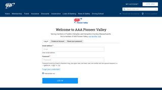 Member log in | AAA Pioneer Valley
