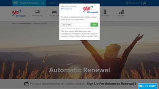 Enroll in Automatic Renewal | AAA Minneapolis