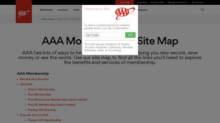 Site Map | AAA MountainWest