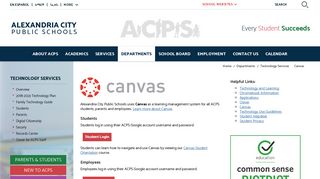 Technology Services / Canvas - Alexandria City Public Schools
