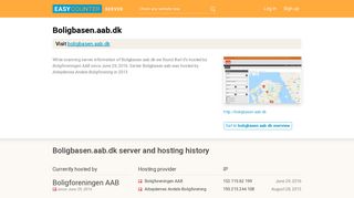 Boligbasen.aab.dk server and hosting history