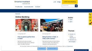 Online-Banking - Austrian Anadi Bank