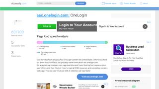 Access aac.onelogin.com. OneLogin