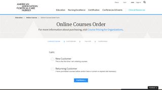 AACN E-Learning End-User License Order Form - AACN