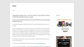 Blackboard.aacps.org – Anne Arundel County Public School AACPS ...