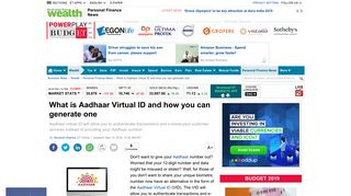 What is Aadhaar Virtual ID and how you can generate one
