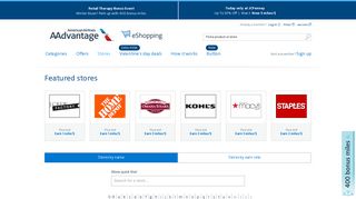All Online Stores - American Airlines AAdvantage eShopping