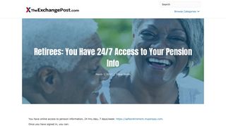 Retirees: You Have 24/7 Access to Your Pension Info – The ...