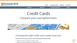 Credit Cards – Exchange Bank