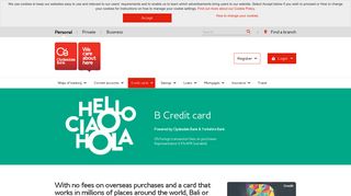 B Credit card | Clydesdale Bank