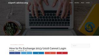 How to Fix Exchange 2013/2016 Cannot Login ECP or OWA Error ...