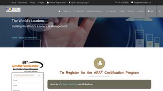 Registration Page - AAFM India
