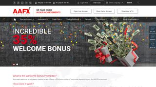 Welcome Bonus | AAFX Trading