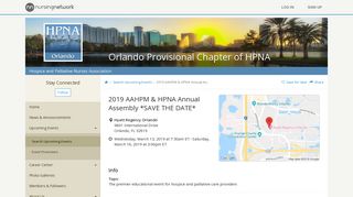 2019 AAHPM & HPNA Annual Assembly *SAVE THE DATE* | The ...