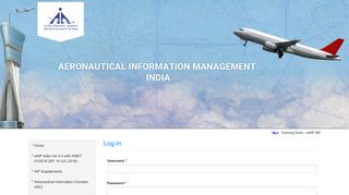 Log in | Aeronautical Info