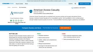 Top 184 Reviews and Complaints about American Access Casualty